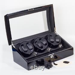 Automatic Rotation 6+7 Watch Winder Leather Display Storage Box Case With 4 modes