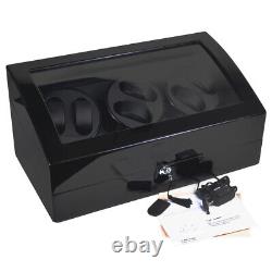 Automatic Rotation 6+7 Watch Winder Leather Storage Case Display Box With 4 Modes