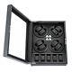 Automatic Rotation 8 Watch Winder Box With5 Watches Display Storage Case Led Light