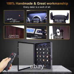 Automatic Rotation LED 24 Watch Winder Display Box Case Storage LCD Touch Screen
