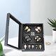 Automatic Rotation Watch Winder Led Light Box Display Storage Case 8+5 Capacity