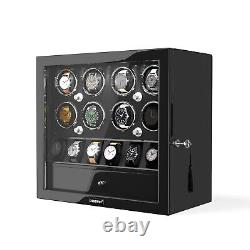 Automatic Watch Winder Box 2 4 6 8 Watches With Watches Display Storage Case