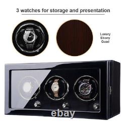 Automatic Watch Winder Box for 1-9 Watches Storage Case LCD Touch Screen Display