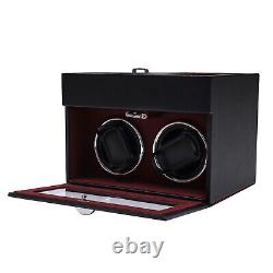 Automatic Watch Winder Rotation Luxury Display 2/4+6 Watches Box Storage Case US