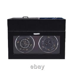Automatic Watch Winder Rotation Luxury Display 2/4+6 Watches Box Storage Case US