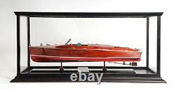 BOATS DISPLAY CASE Speedboat Yachts Diecast Showcase Collectibles Storage Box