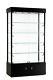 Black Tower Rectangular Led Showcase With Bottom Storage And Lock 73 Inch Tall