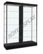Black Wall Display Showcase Cabinet With Led Lights 60w X 19 3/4d X 80h