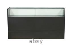 Black Wooden 70 Inch Jewelry Display Showcase with Locks