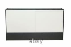 Black Wooden 70 Inch Jewelry Display Showcase with Locks