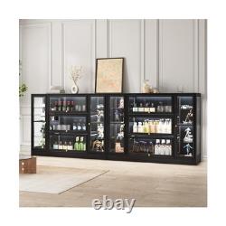 Boniture Acrylic Display Cabinet LED Lighting Curio Case