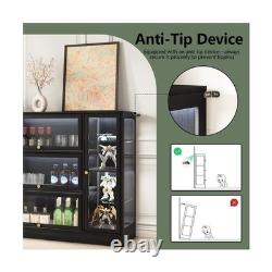 Boniture Acrylic Display Cabinet LED Lighting Curio Case