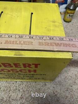 Bosch Spark Plug Store Display Case Counter Cabinet Advertising Metal Sign