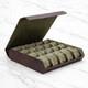 Brown Genuine Leather Watch Box 12/16/20 Grid Storage Organiser Display Case