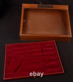 Buck Knives Dovetailed Wood Case Box Advertising Salesman Store Display Vintage