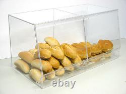 Bulk Bread Storage display case containers deli bakery sandwich Pastry Donut