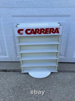 CARRERA Sunglasses Rotating Store Display Rack white Plexiglass Locking Case