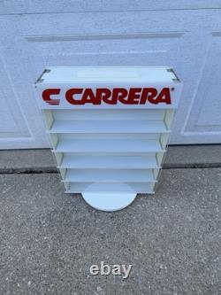 CARRERA Sunglasses Rotating Store Display Rack white Plexiglass Locking Case