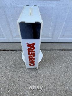 CARRERA Sunglasses Rotating Store Display Rack white Plexiglass Locking Case