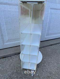 CARRERA Sunglasses Rotating Store Display Rack white Plexiglass Locking Case