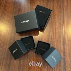 CHANEL Case and box for earrings necklace 3 sets Display Storage Empty mzmr