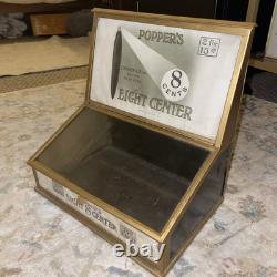 CIGAR STORE DISPLAY CASE Seldom seen Popper's 8 Center countertop country st