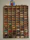 Car Display Case 102+ Matchbox Model 1/64 Diecast Wheels Wood Hot Wall Cabinet