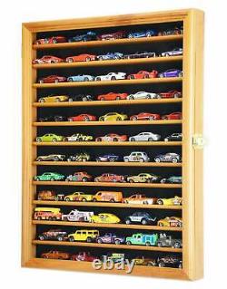 Car Display Case 12 Shelves Matchbox Model Toy Diecast Collection Wood Cabinet