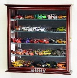 Car Display Case 30 Pcs Matchbox Model Toy Train 1/64 1/43 N HO Black Cabinet