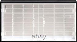 Car Display Case 56 Pcs Matchbox Model USA 1/64 Diecast with Door Acrylic Cabinet