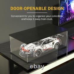 Car Display Case Acrylic 24 in x 12 in LED Light 1/8 Rack 1/12 Model Diecast Box