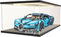 Car Display Case Acrylic 24 in x 12 in LED Light 1/8 Rack 1/12 Model Diecast Box