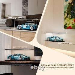 Car Display Case Acrylic 24 x 12 USB LED Light 1/10 Rack 1/12 Model Diecast Box