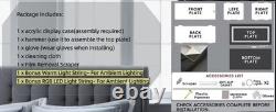 Car Display Case Acrylic 24 x 12 USB LED Light 1/10 Rack 1/12 Model Diecast Box