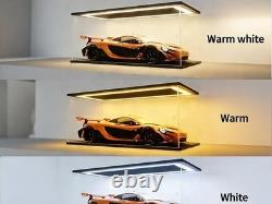 Car Display Case Acrylic 24 x 12 USB LED Light 1/10 Rack 1/12 Model Diecast Box Car Display Case Acrylic 24 x 12 USB LED Light 1/10 Rack 1/12 Model Diecast Box