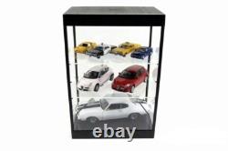 Car Display Case Acrylic LED Light 3 Tier Adjust Model Toy 1/18 Diecast Cabinet