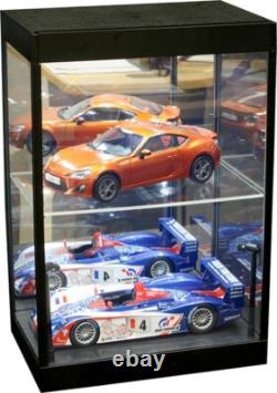 Car Display Case Acrylic LED Light 3 Tier Adjust Model Toy 1/18 Diecast Cabinet