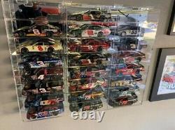 Car Display Case Acrylic Mirrored 24 Pcs Hot Diecast 1/24 Model Wheels Cabinet