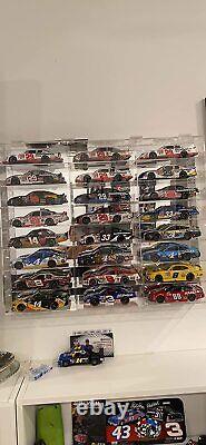 Car Display Case Acrylic Mirrored 24 Pcs Hot Diecast 1/24 Model Wheels Cabinet