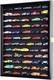 Car Display Case Black 12 Shelves Matchbox Model 1/64 Diecast Solid Wood Cabinet