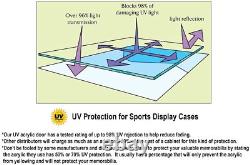 Car Display Case Black 16 Pcs Mirrored Diecast Model 1/24 Shelf Wall Toy Cabinet