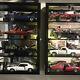 Car Display Case Black 4 Pcs Diecast 1/18 Mirrored 118 Collection Shelf Cabinet