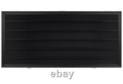 Car Display Case Black 6 Tier Matchbox Model 1/64 Diecast N Train Wood Cabinet