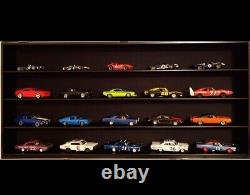 Car Display Case Cherry 20 Pcs Diecast 1/24 Scale 124 Collection Shelf Cabinet