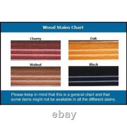 Car Display Case Cherry 8 Pcs Diecast 1/18 Scale Model Wood Rack Shelf Cabinet