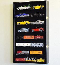 Car Display Case Oak 16 Pc Diecast 1/24 Scale 124 Collection Shelf Cabinet Rack