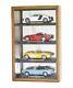 Car Display Case Walnut 4 Pcs Diecast 1/18 Model Collection Shelf Mirror Cabinet