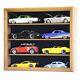 Car Display Case Walnut 8 Pcs Small Diecast 124 Scale Solid Wood Shelf Cabinet