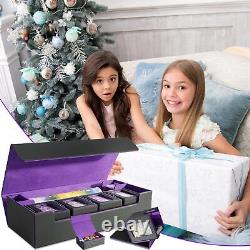 Card Deck Box for MTG Commander, Large 6 in 1 Card Storage Display Case with