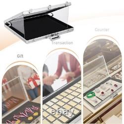 Card Display Case Storage Box Tabletop Showcase